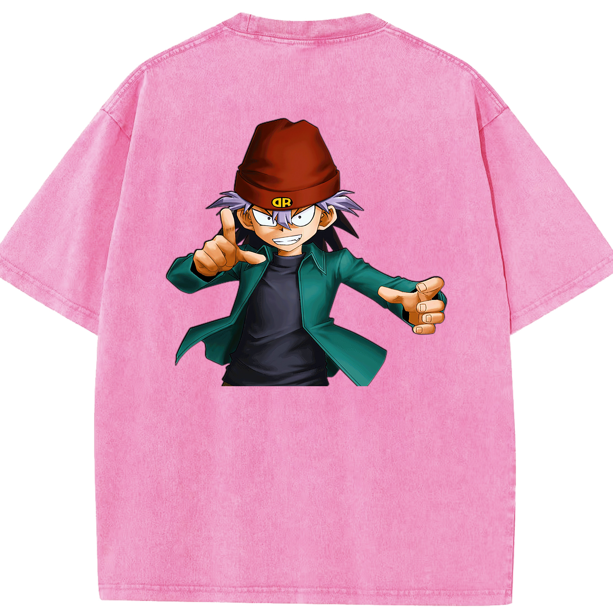 （画像用） 遊☆戯☆王 Yu-Gi-Oh! 綿100% ヴィンテージ風 半袖Tシャツ（背面プリント）